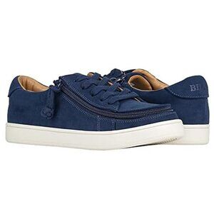 NEW Billy Footwear Women Sneaker Low Top Zip Up Navy Adaptive Size 8 M KF170